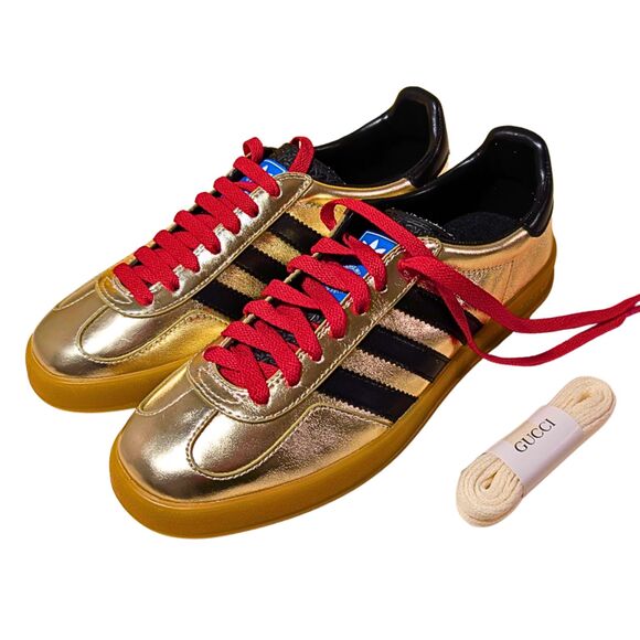 Adidas x Gucci Gazelle Metallic Gold – Men’s Size 7 – NEW main image 11
